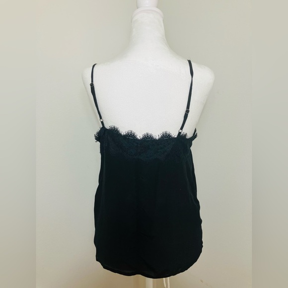 Abercrombie And Fitch Black Camisole Lace Size Medium Tank 90’s Y2K Viscose - Picture 4 of 7